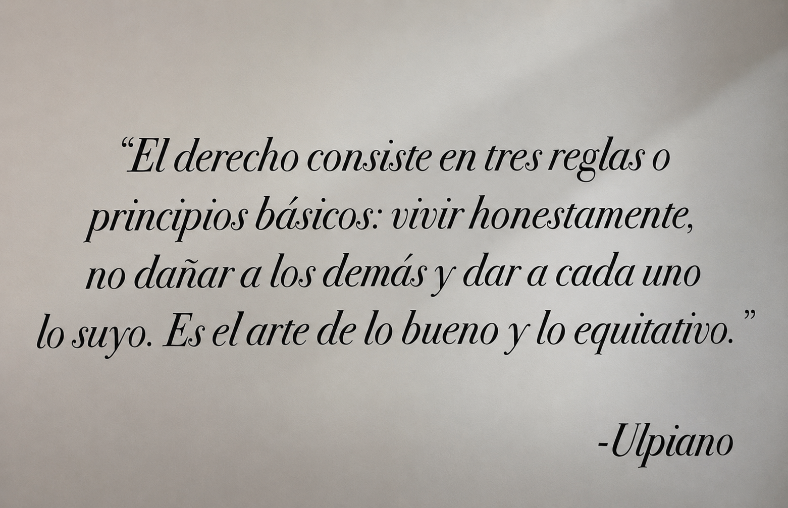 Cita de Ulpiano elegida por GAC Abogadas